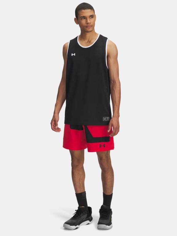 Kraťasy Under Armour Zone 7in Wvn Short Grphc Man Red