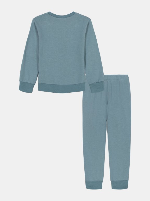 Костюм Under Armour Rival Crewneck Set Jr gray green