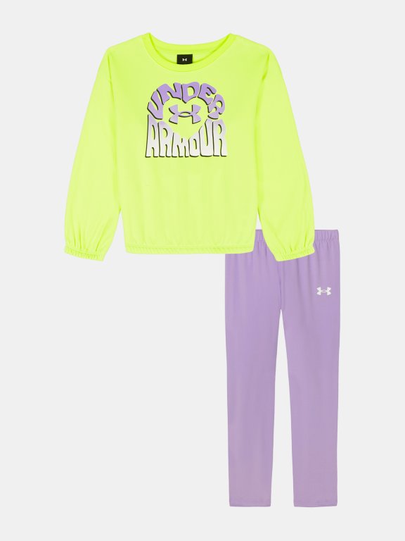 Костюм Under Armour Crewneck Leggings Set J рожевий
