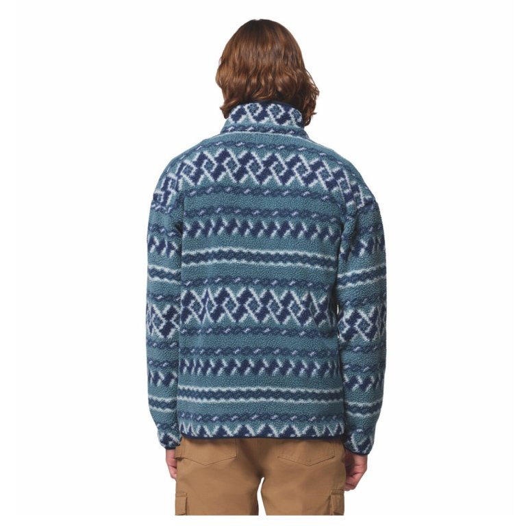 Mikina Columbia Helvetia™ II Printed Half Snap Fleece M - modrá