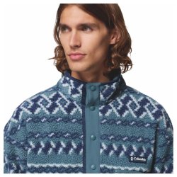 Mikina Columbia Helvetia™ II Printed Half Snap Fleece M - modrá