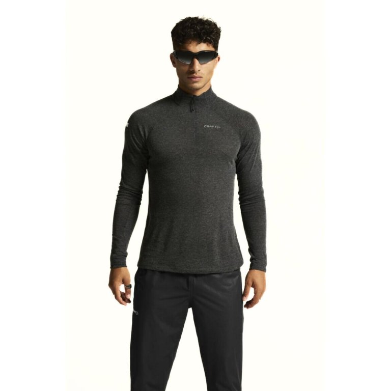 Футболка Craft Adv SubZ Wool LS 3 M - чорна