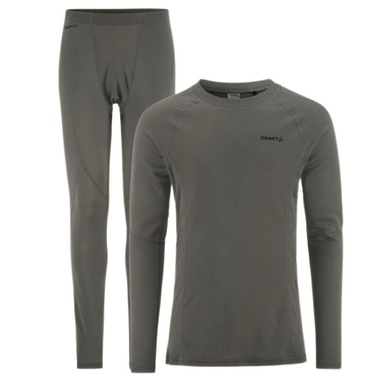 Комплект термобілизни Craft Core Warm Baselayer M - сірий
