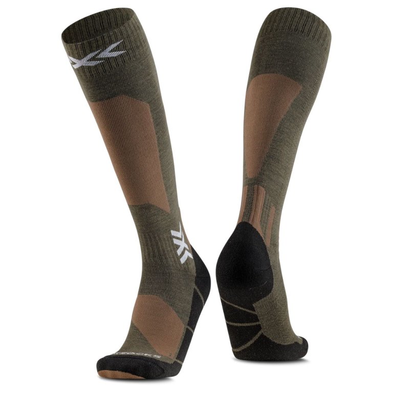 Шкарпетки X-Bionic Ski Discover Merino Otc Socks - коричневі