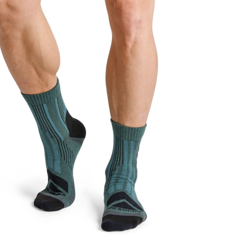 Шкарпетки X-Bionic Hike Perform Merino - темно-зелені