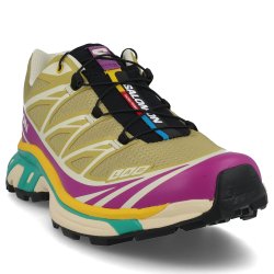 Кросівки Snkrs Salomon XT-6 - жовто/фіолетово/зелені