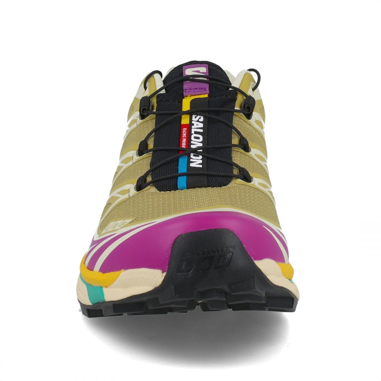 Кросівки Snkrs Salomon XT-6 - жовто/фіолетово/зелені