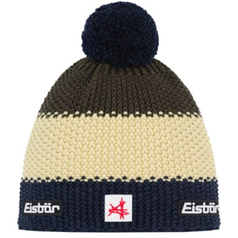 Шапка Eisbär Star Pompon MÜ SA - зелено/бежа