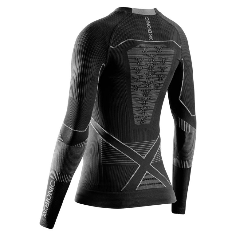 Футболка X-Bionic Energy Accumulator Light Shirt LS 1/2 Zip W - чорна