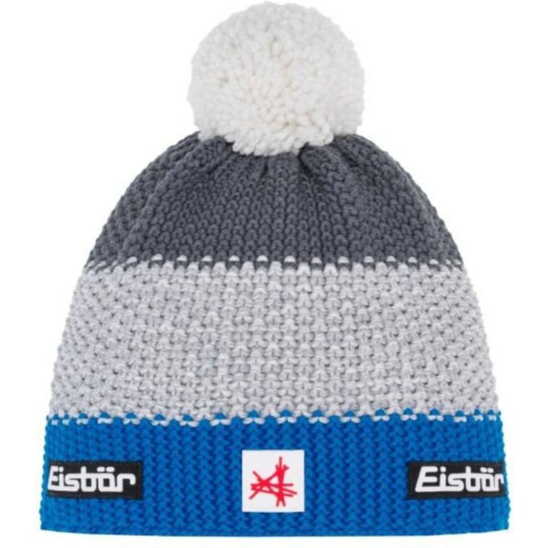 Шапка Eisbär Star Pompon MÜ SA J - синьо/сіра