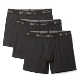 Труси Columbia Tri Blend Boxer Briefs 3 Pack M - чорні