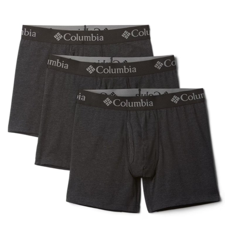 Труси Columbia Tri Blend Boxer Briefs 3 Pack M - чорні