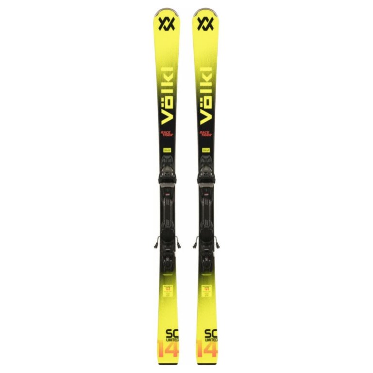 Lyže Volkl Racetiger Limited SC + vázání vMotion 11 GW - žlutá/černá