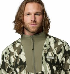 Кофта Columbia Sequoia Grove™ Printed Full Zip M - зелено/бежева