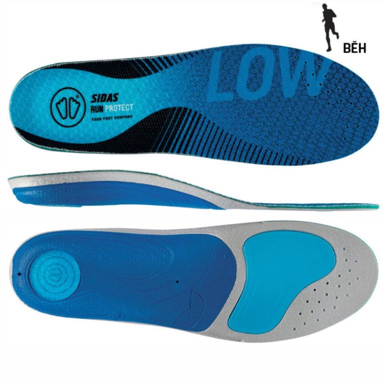 Vložky Sidas Run 3Feet Protect Low - modrá