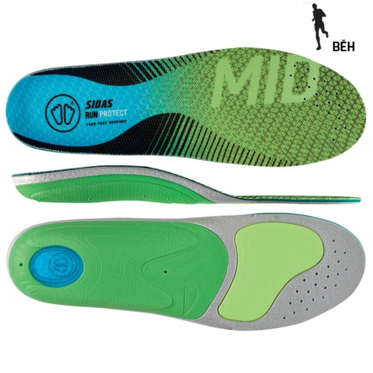 Vložky Sidas Run 3Feet Protect Mid - zelená