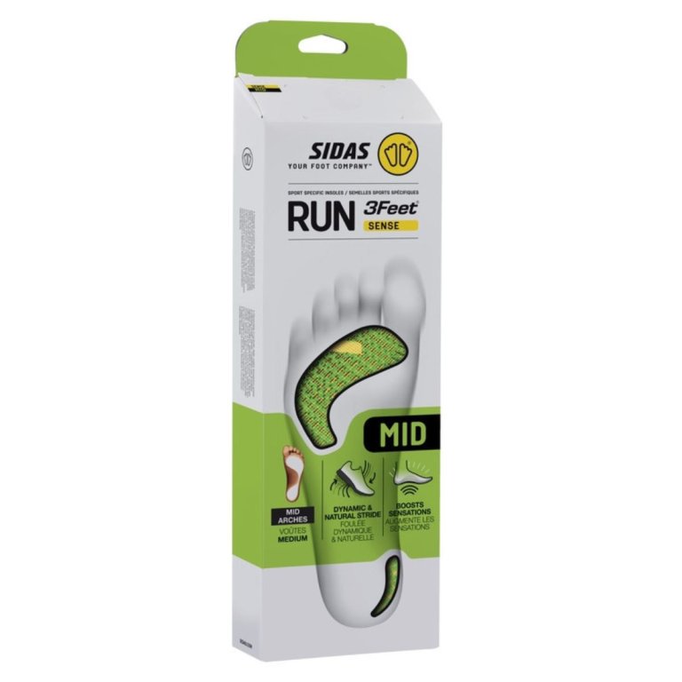 Vložky Sidas Run 3Feet Sense Mid - zelená