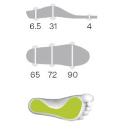 Vložky Sidas 3Feet Eco Winter Mid - červená