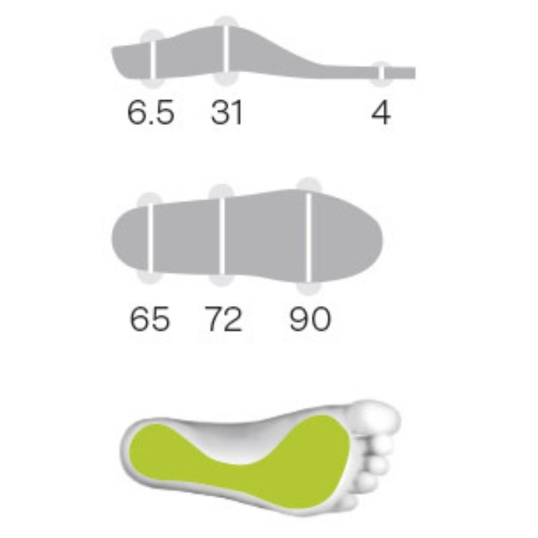 Vložky Sidas 3Feet Eco Winter Mid - červená