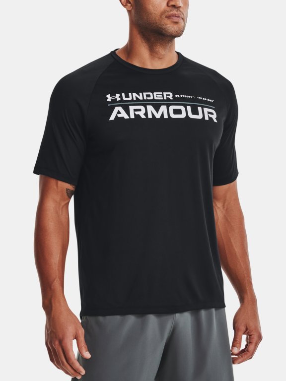 Футболка Under Armour Tech 2.0 Wordmark SS Man black