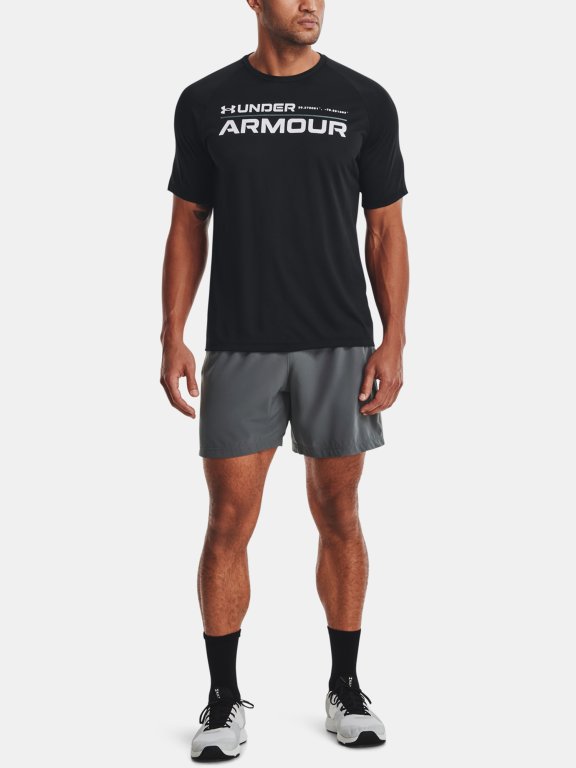 Футболка Under Armour Tech 2.0 Wordmark SS Man black