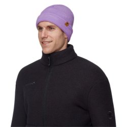 Шапка Mammut Fleece Beanie - фіолетова