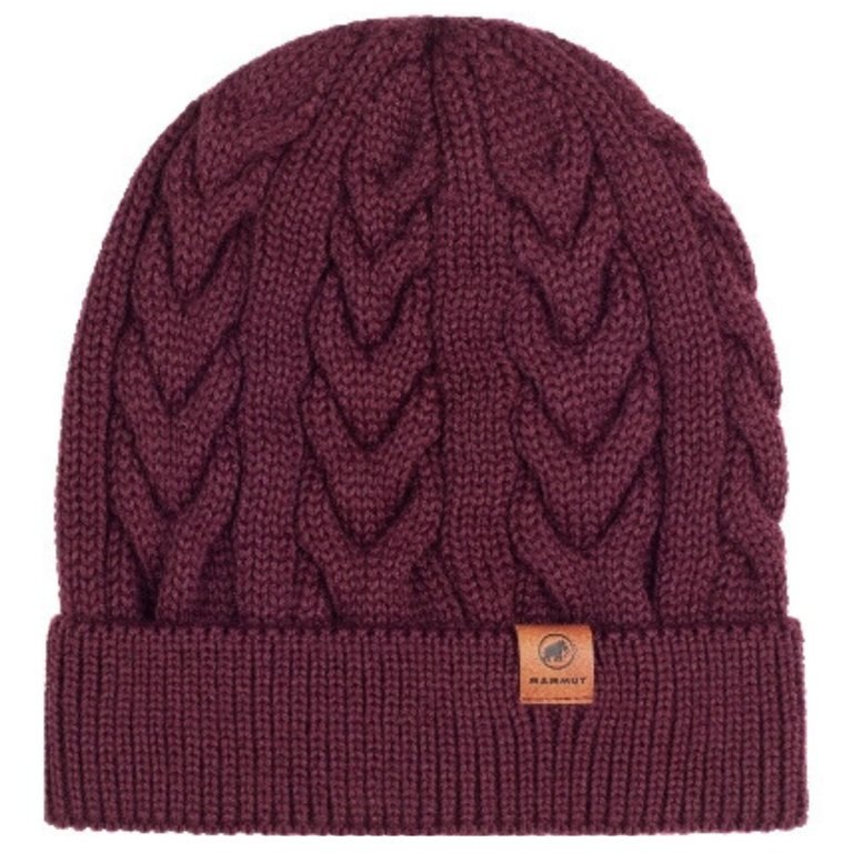 Шапка Mammut Valbella Beanie - бордова
