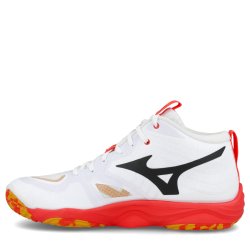 Взуття Mizuno Wave Momentum Elite Mid - біло/помаранчеве