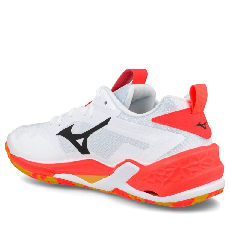 Кросівки Mizuno Wave Stealth Neo 2 - біло/помаранчеві