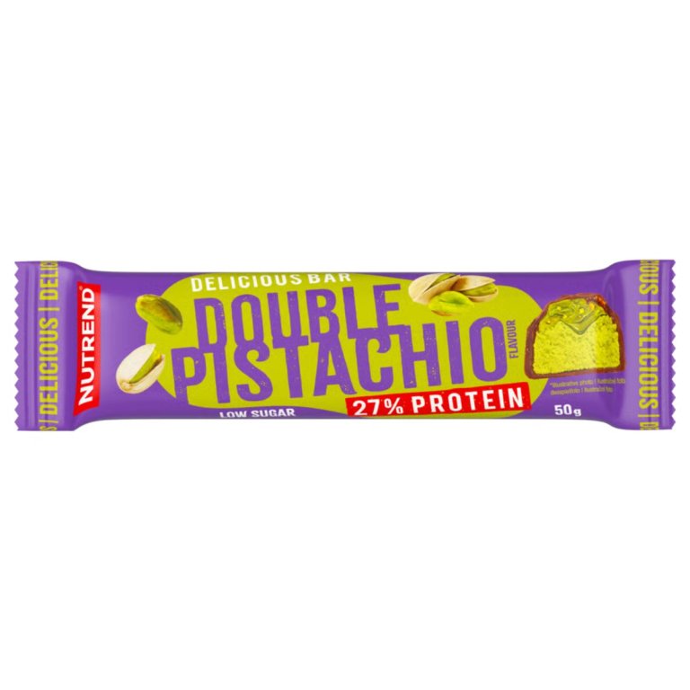 Tyčinka Nutrend Delicious Bar, 50g - double pistácie