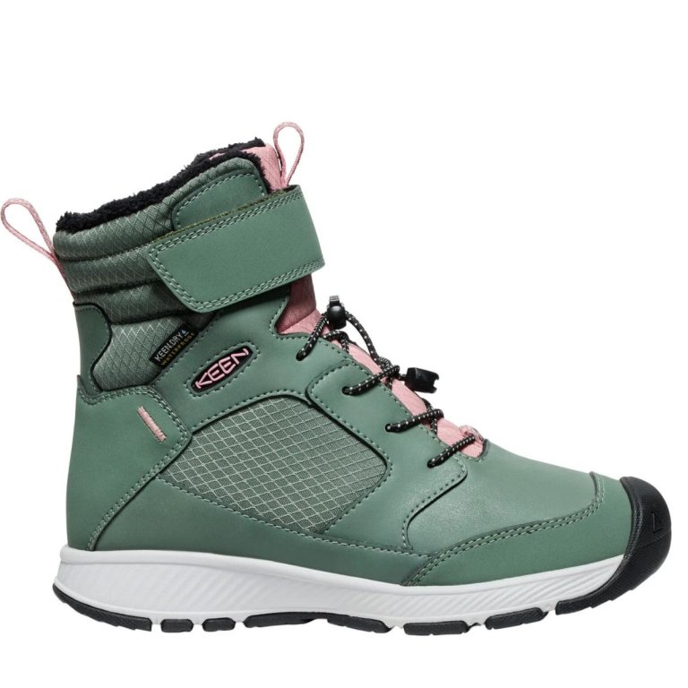 Черевики Keen Skua Winter WP K - зелено/рожеві