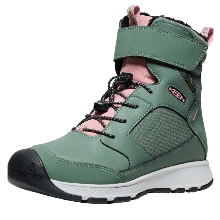 Черевики Keen Skua Winter WP K - зелено/рожеві
