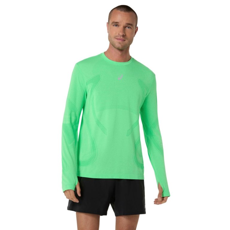 Футболка Asics Road Seamless LS Top M - зелена