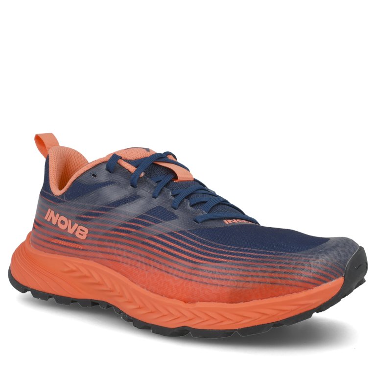 Кросівки INOV8 TrailFly Speed W (широкі) - синьо/помаранчеві
