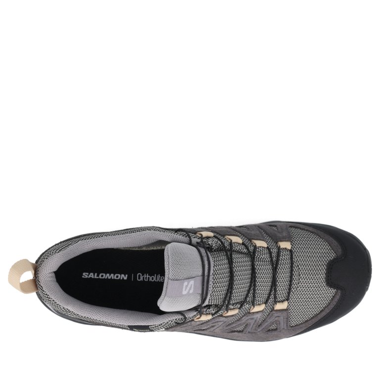Кросівки Salomon X Ward Leather GTX W - темно сірі