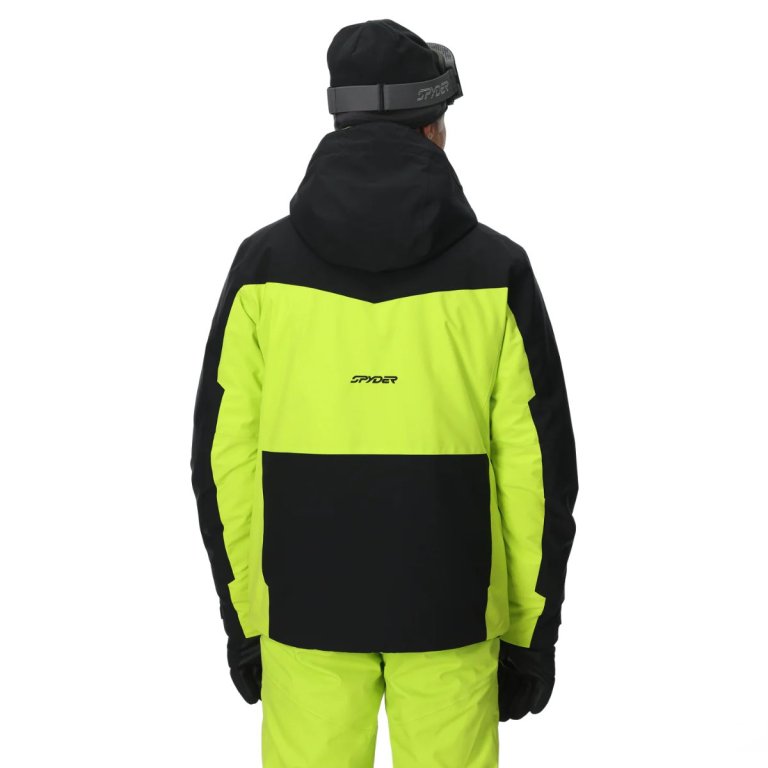 Bunda Spyder Copper Jacket M - čierna/zelená