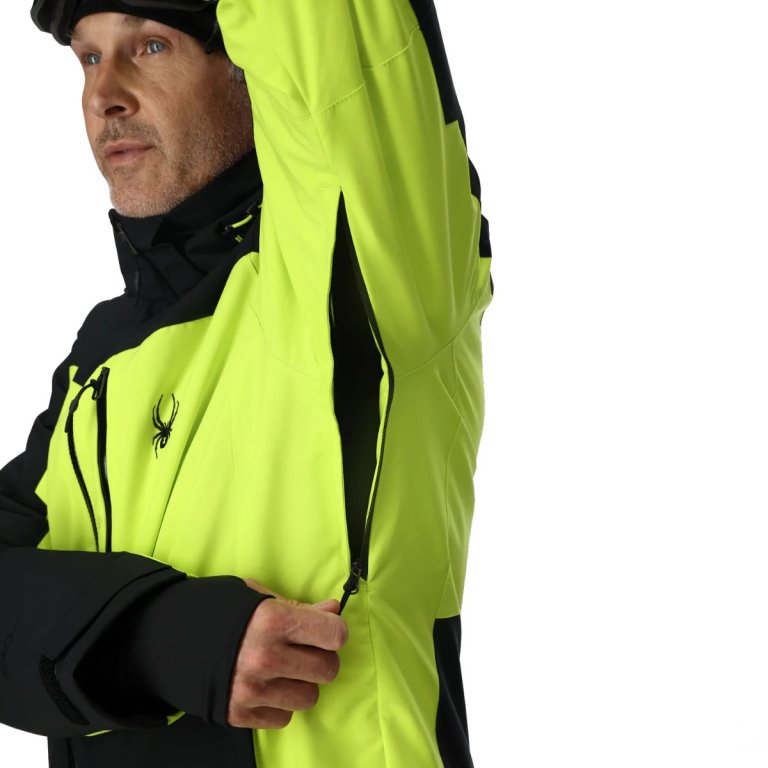 Bunda Spyder Copper Jacket M - čierna/zelená