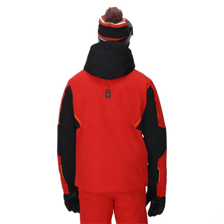 Bunda Spyder Titan Jacket M - čierna/červená