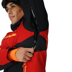 Bunda Spyder Titan Jacket M - čierna/červená