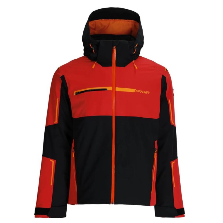 Bunda Spyder Titan Jacket M - čierna/červená
