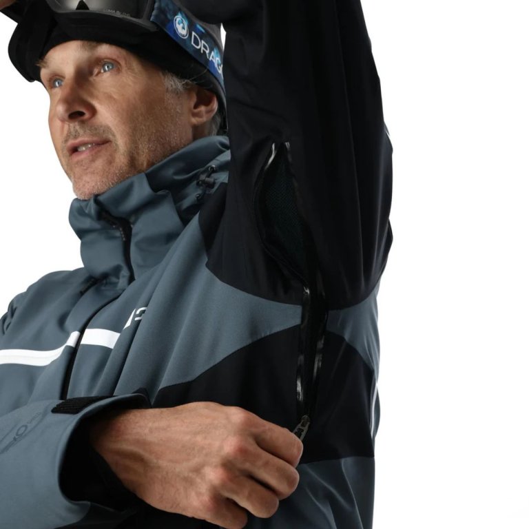 Bunda Spyder Titan Jacket M - čierna/sivá