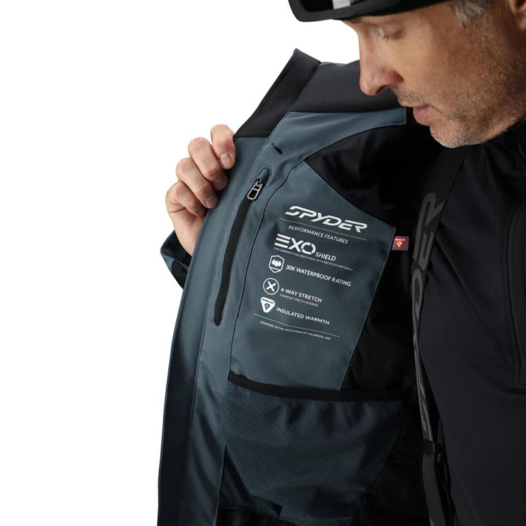 Bunda Spyder Titan Jacket M - čierna/sivá