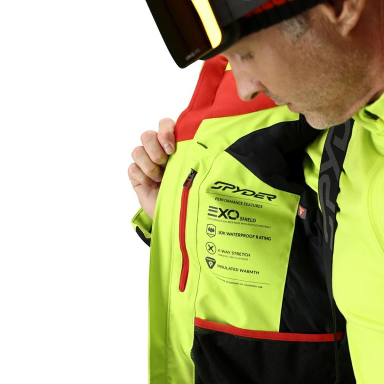 Bunda Spyder Titan Jacket M - čierna/zelená