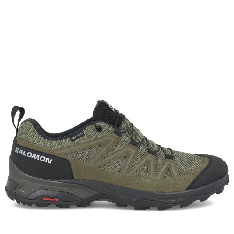 Кросівки Salomon X Ward Leather GTX M - зелені/ чорні