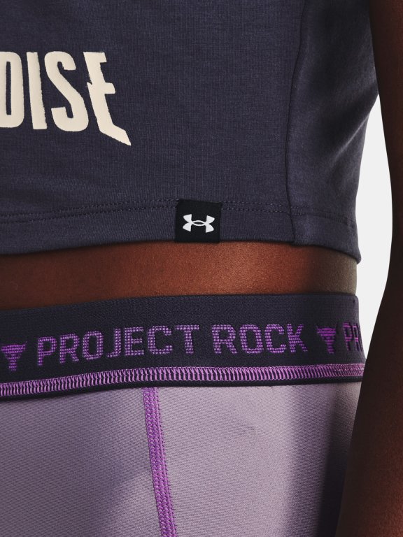 Triko Under Armour Project Rock Disrupt Bull SS Wmn Grey