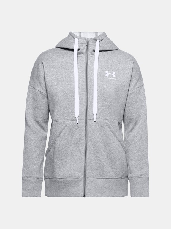 Худі Under Armour Rival Fleece FZ Hoodie Wmn green/grey