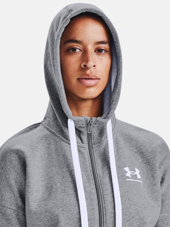 Худі Under Armour Rival Fleece FZ Hoodie Wmn green/grey