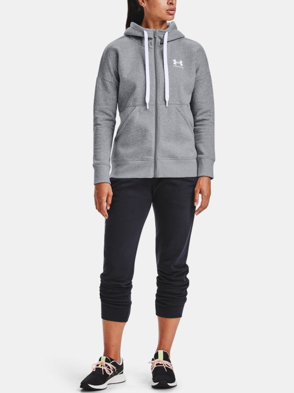 Худі Under Armour Rival Fleece FZ Hoodie Wmn green/grey
