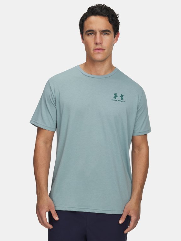 Футболка Under Armour Sportstyle LC SS gray green