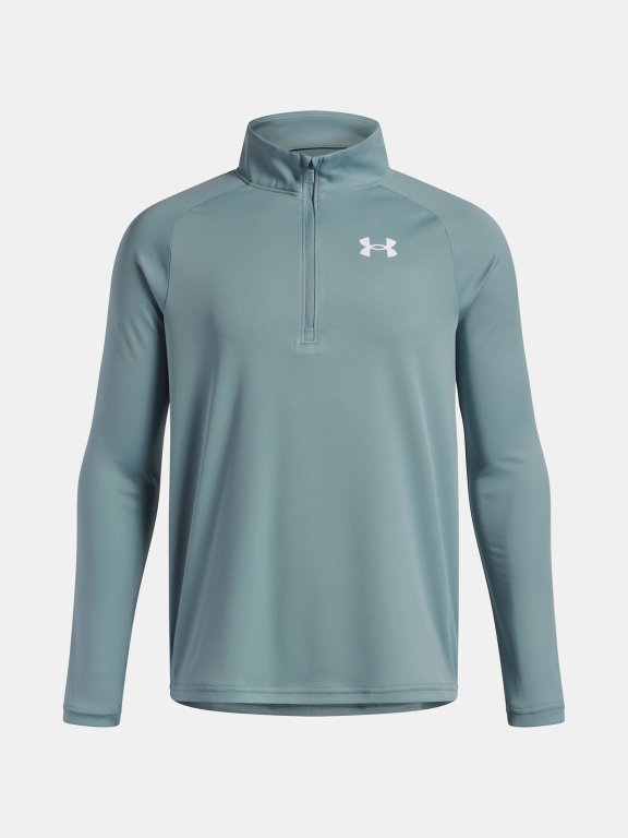 Футболка Under Armour Tech 2.0 1/2 Zip Jr gray green